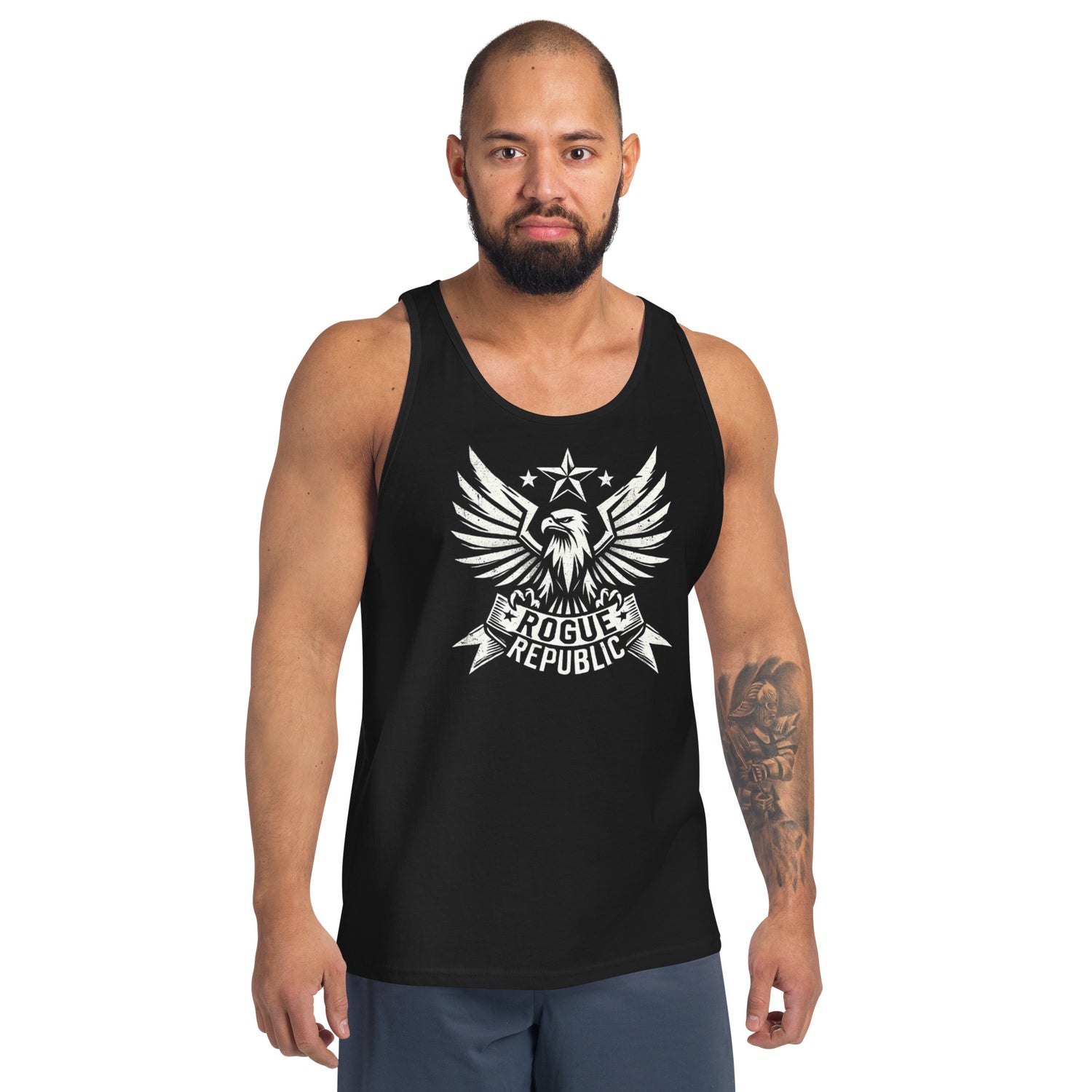 men's eagle muscle tank top stars rogue republic