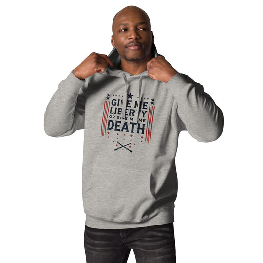 give me liberty or give me death hoodie patriotic rogue republic